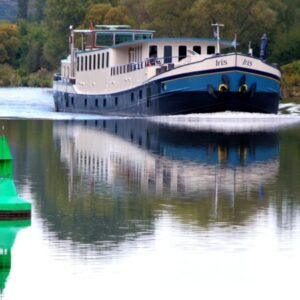 Butifull shotof the Iris barge on the Rhine
