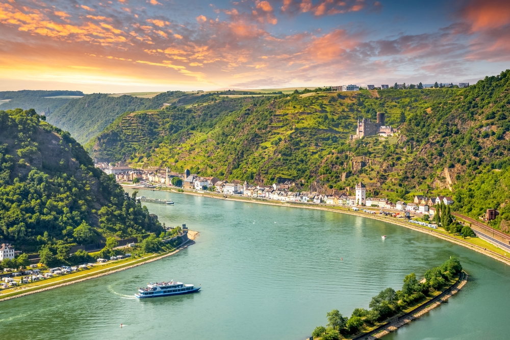 Guided bike tours europe, cycling holidays - Loreley,And,Middle,Rhine,Valley,,Germany