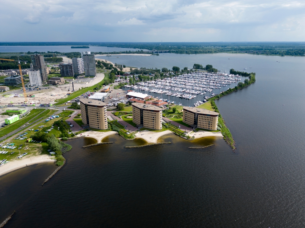 Aerial,View,Of,Almere,Poort,,The,Netherlands